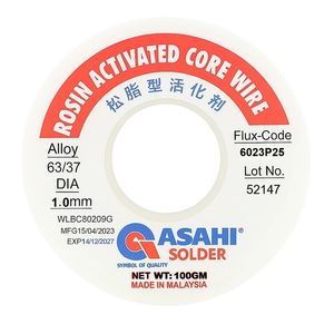 سیم لحیم آساهی مدل 1.0mm وزن 100 گرم